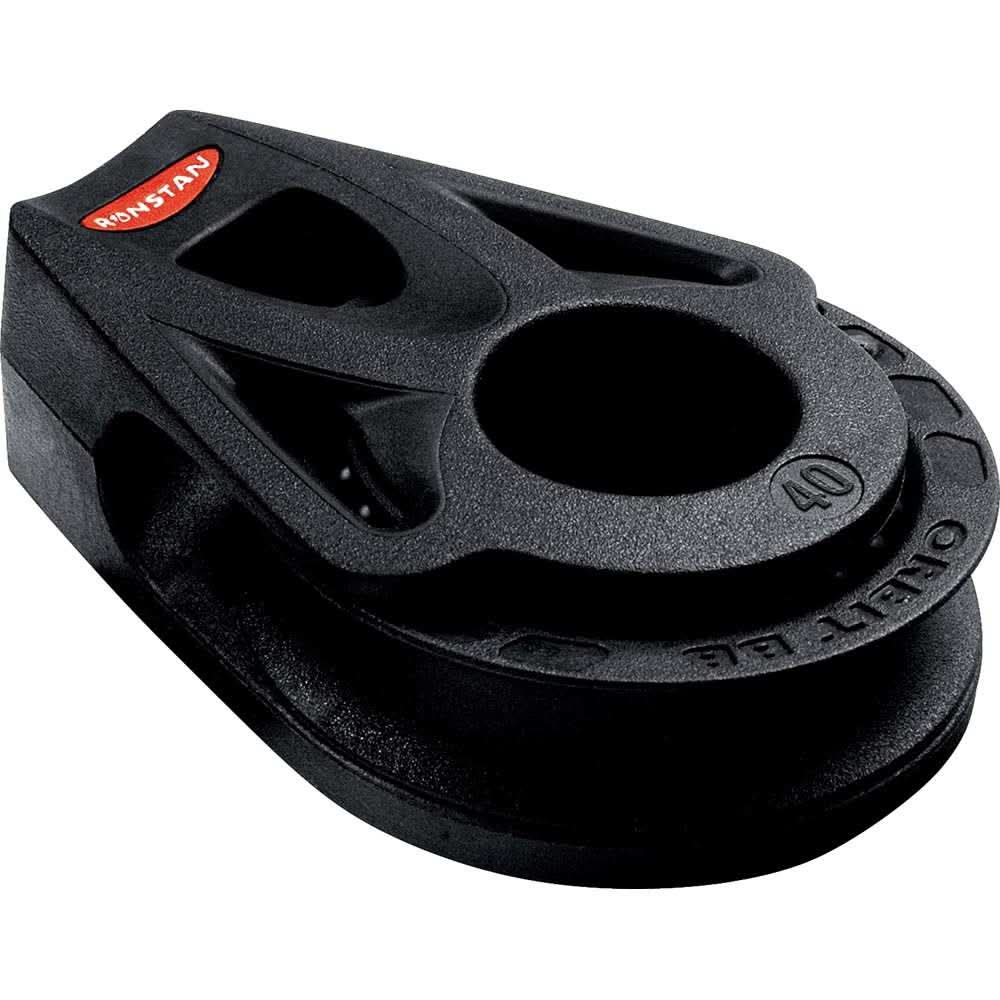 Ronstan Series 40 lightweight black ball bearing orbit block cheek with low friction design