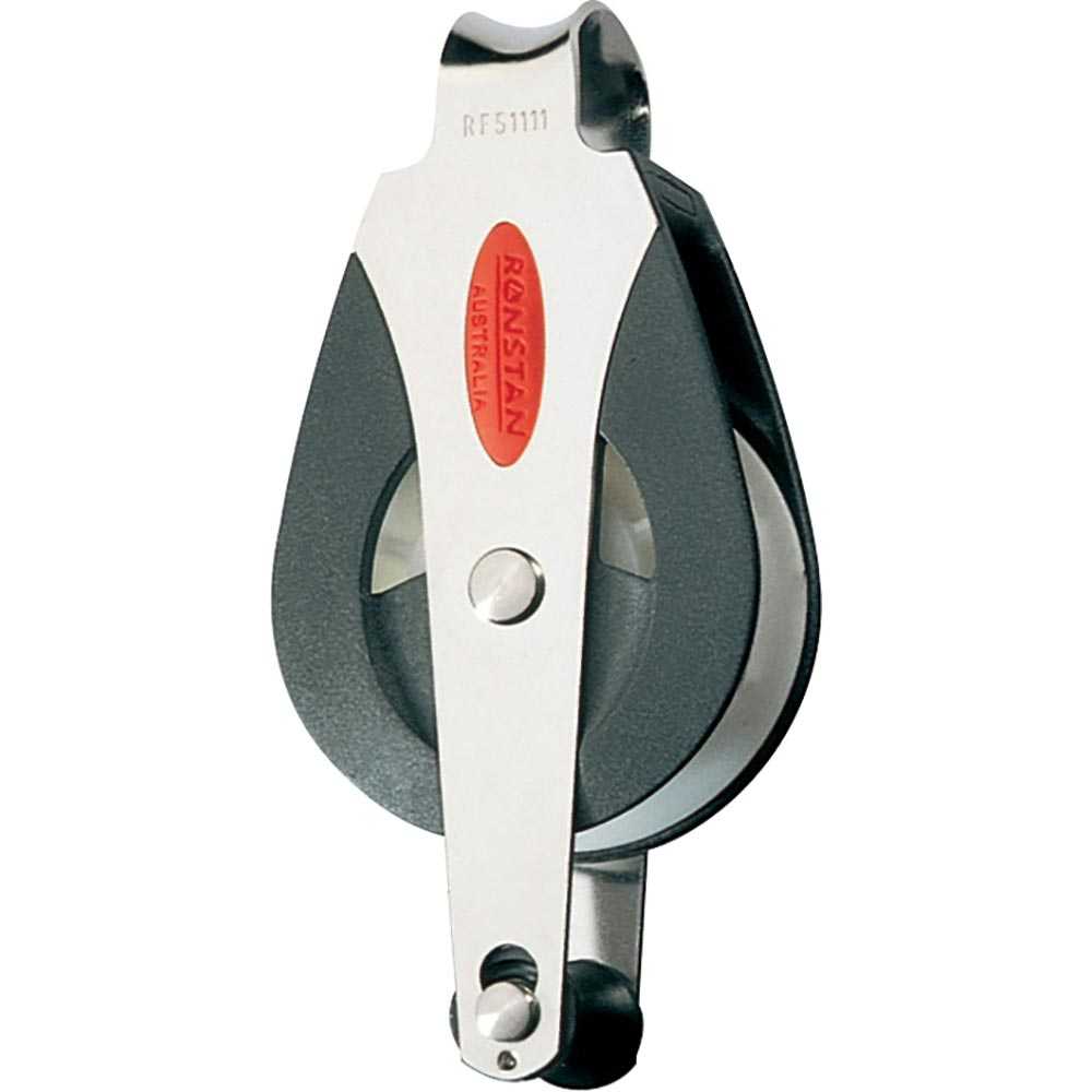 Ronstan Series 50 all purpose single loop top becket block for marine use with stainless steel and nylon construction