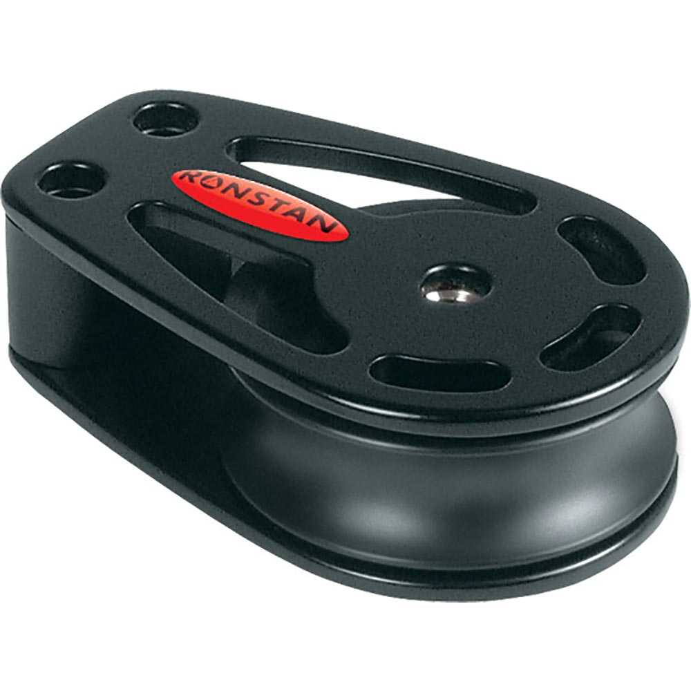 Ronstan Series 50 all purpose cheek block with self-lubricating Acetal polymer sheave and alloy cheeks for sailing control lines