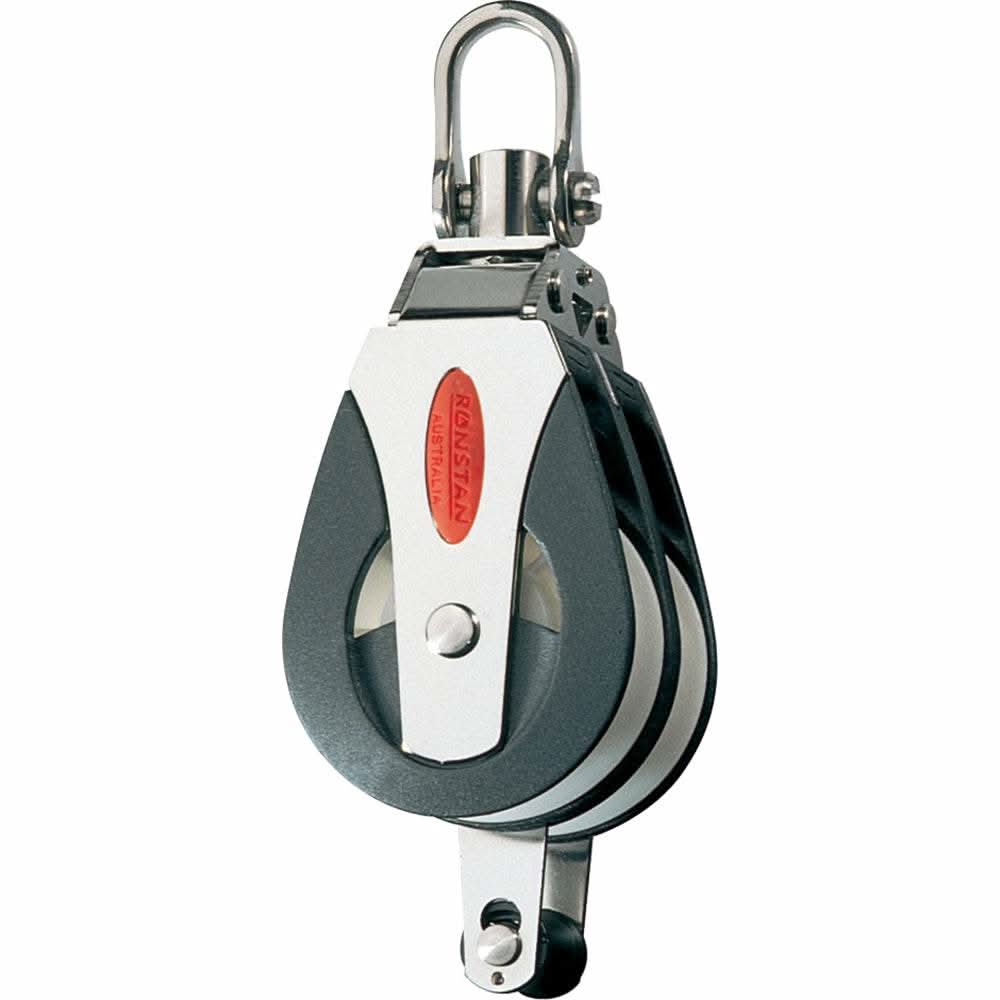 Ronstan Series 40 double becket all-purpose sailing block with stainless steel and nylon construction