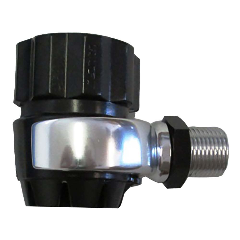 Rupp Threaded Upper Antenna Support Assembly with forged aluminum yoke and black anodized jam nut