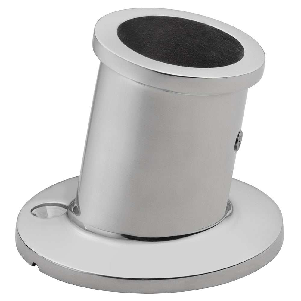 Whitecap top-mounted stainless steel flag pole socket 1-inch ID
