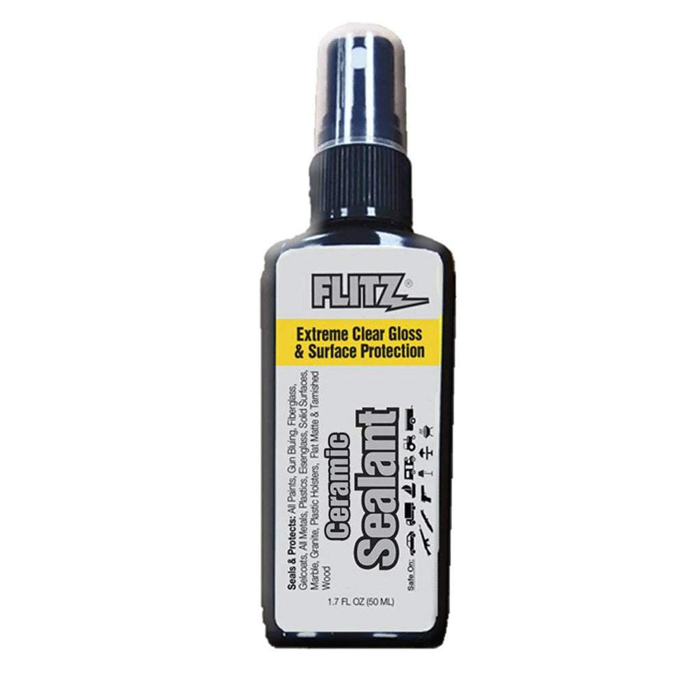 Flitz 50ml sealant spray bottle for hydrophobic surface protection on metals, paint, glass, and plastics