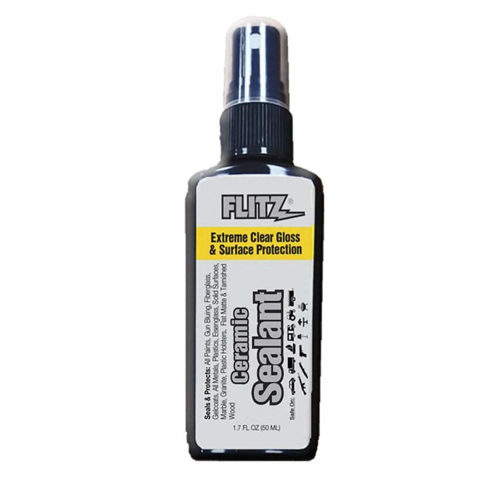 Flitz 50ml sealant spray bottle for hydrophobic surface protection on metals, paint, glass, and plastics