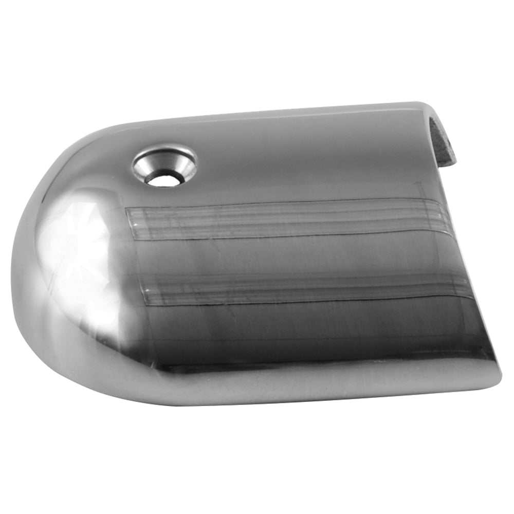 Stainless steel 1-7/8 inch polished rub rail end cap for marine use