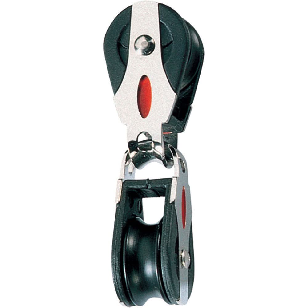 Ronstan Series 20 ball bearing block with loop top linked, low friction and high load capacity pulley block for sailing controls