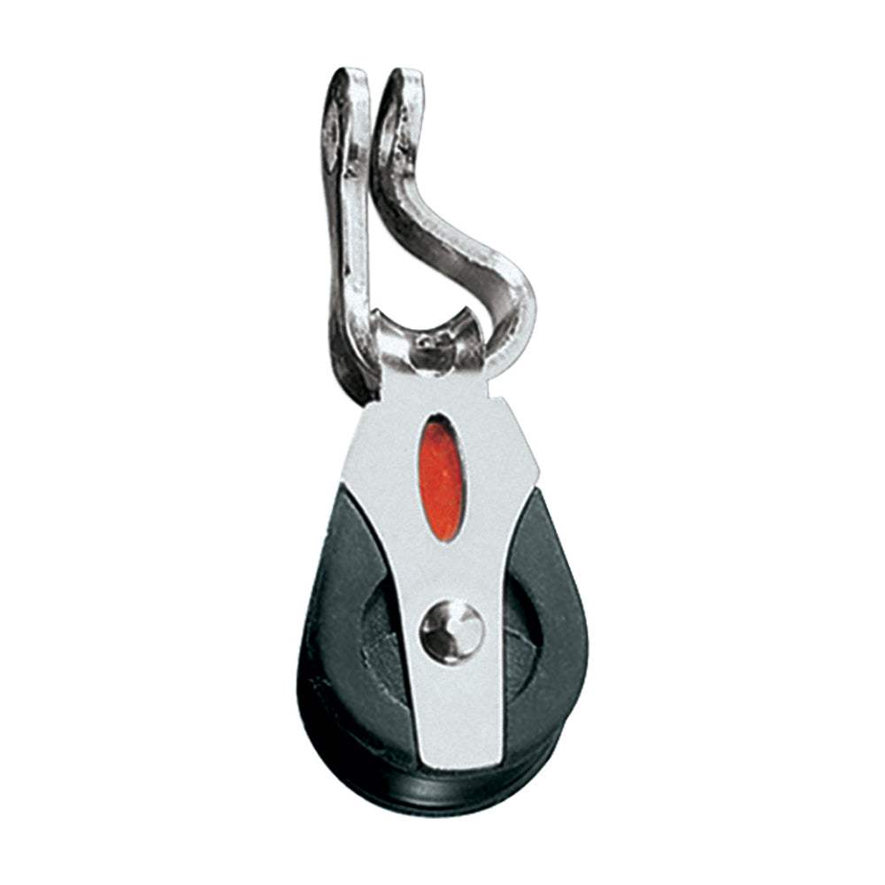 Ronstan Series 20 single loop mount ball bearing block with stainless steel and Acetal sheave for sailing controls
