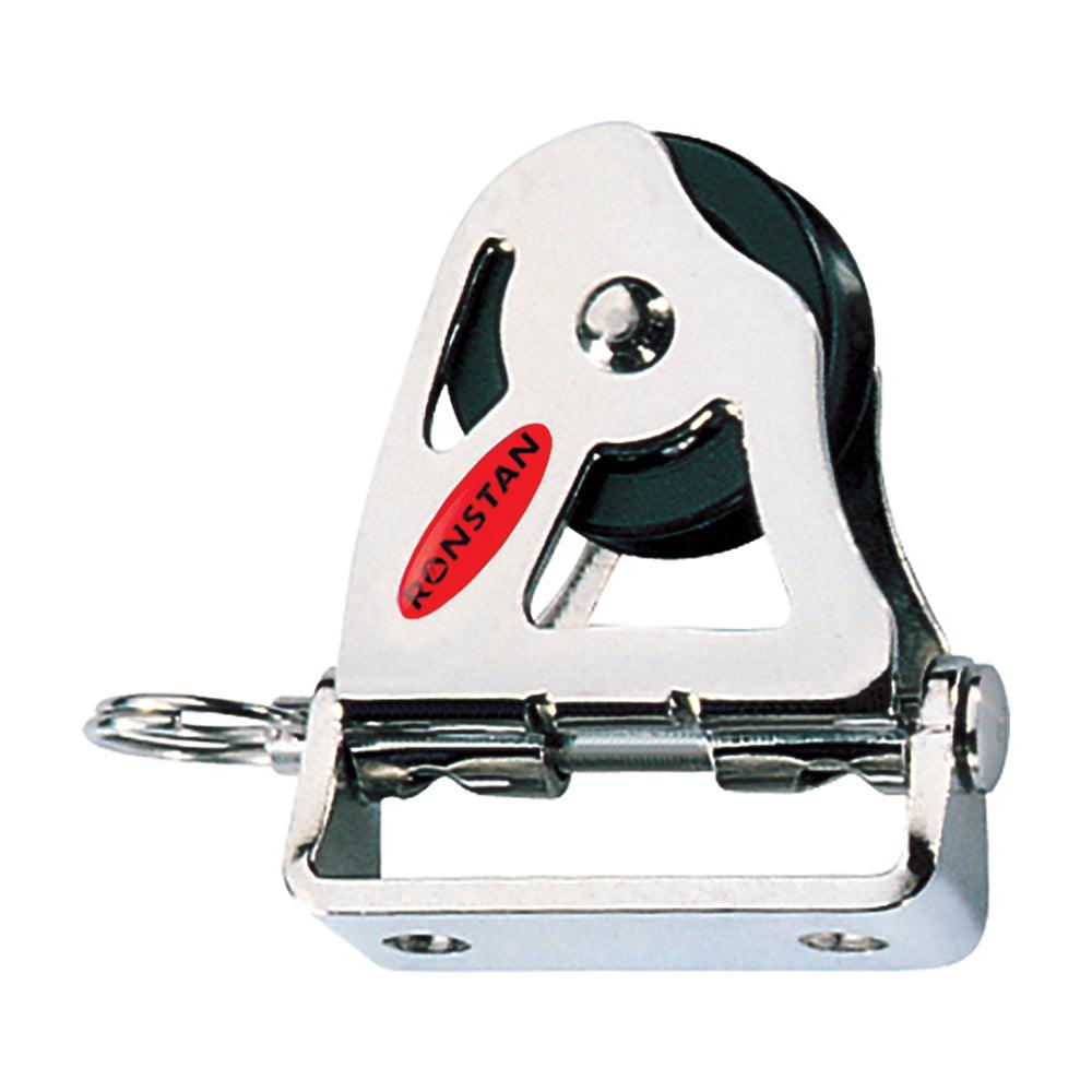 Ronstan Series 20 Lead Block single pivoting sheave with stainless steel housing and Acetal sheave
