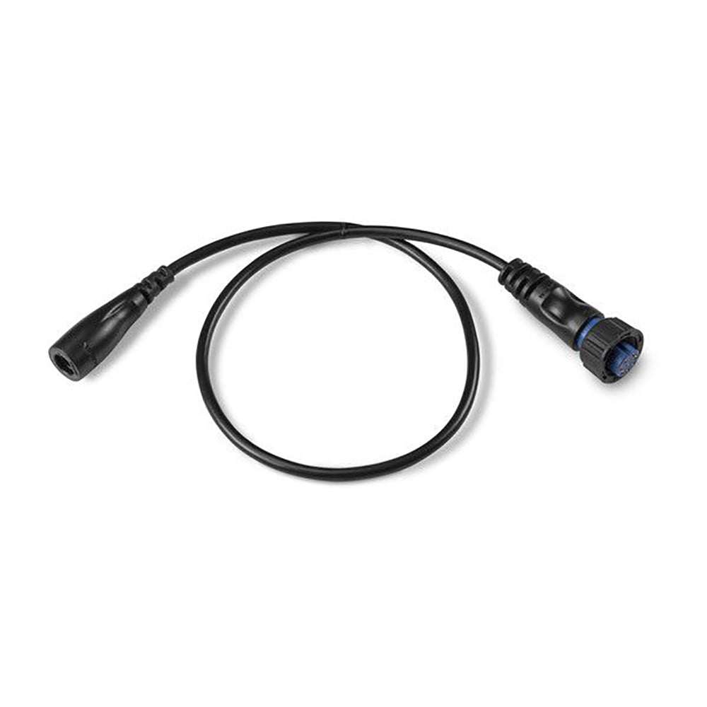 Garmin 4-Pin Transducer to 8-Pin Sonar Port adapter cable in black