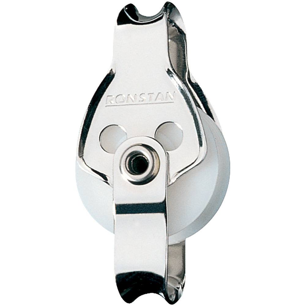Ronstan Series 25 Utility Block single becket loop head with stainless steel cheeks and acetal sheave
