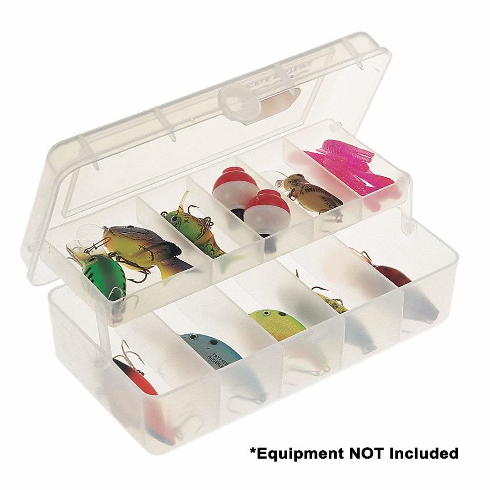 Plano One-Tray Tackle Organizer Small clear with 10 compartments and secure latch