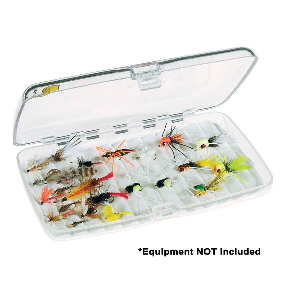 Plano Guide Series Fly Fishing Case Large clear with closed-ripple foam and secure latch for organizing flies