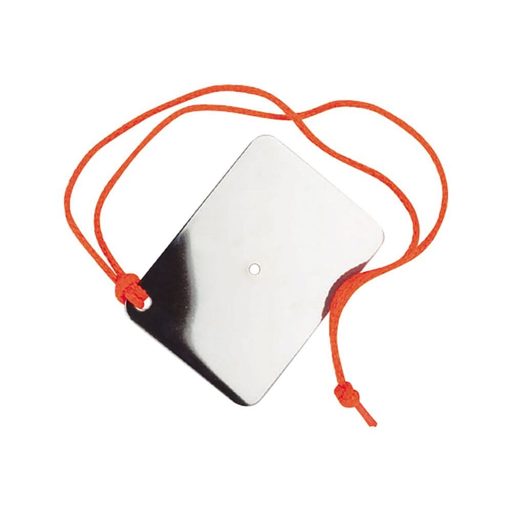 Orion signaling mirror with lanyard, durable, corrosion-resistant, 3x4 inch, 10-mile visibility