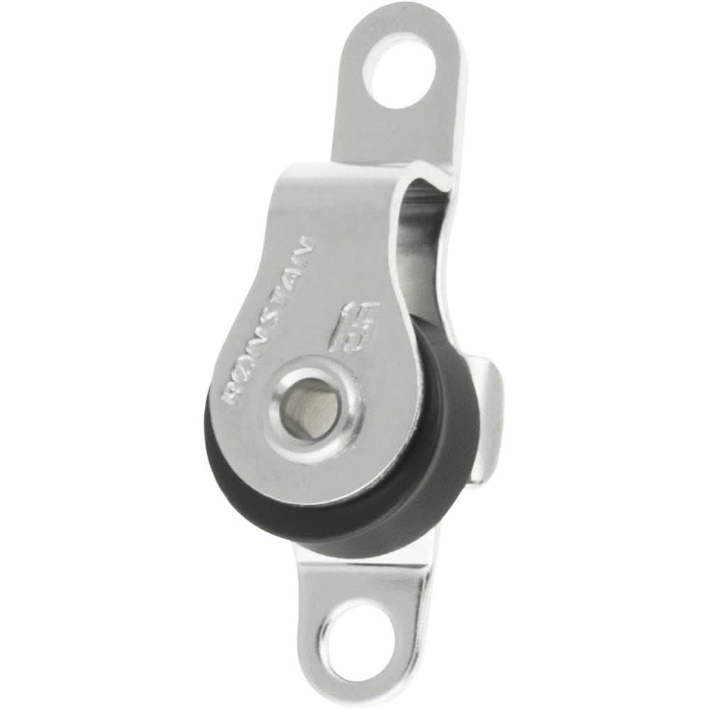 Ronstan Series 15 ball bearing utility cheek block with stainless steel and acetal components for low friction marine applications
