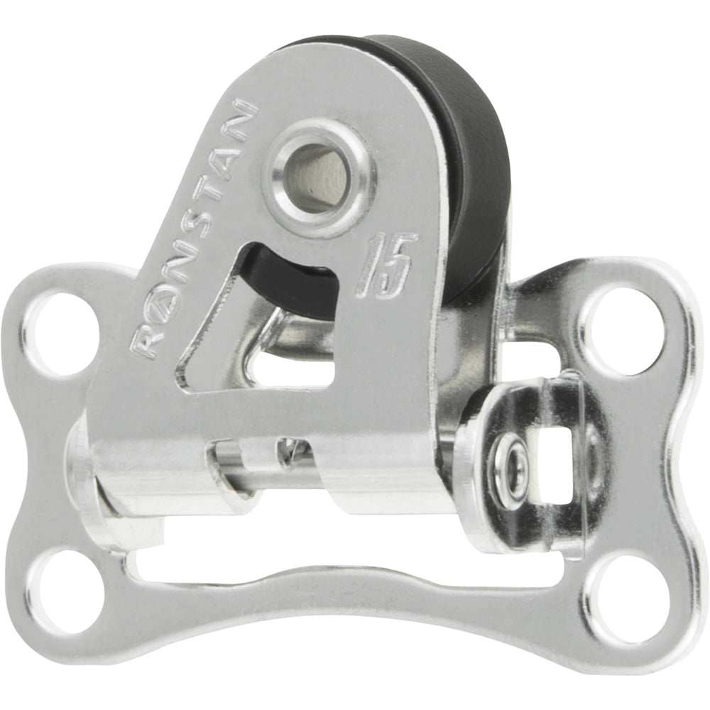 Ronstan Series 15 ball bearing pivoting lead block with stainless steel and acetal construction