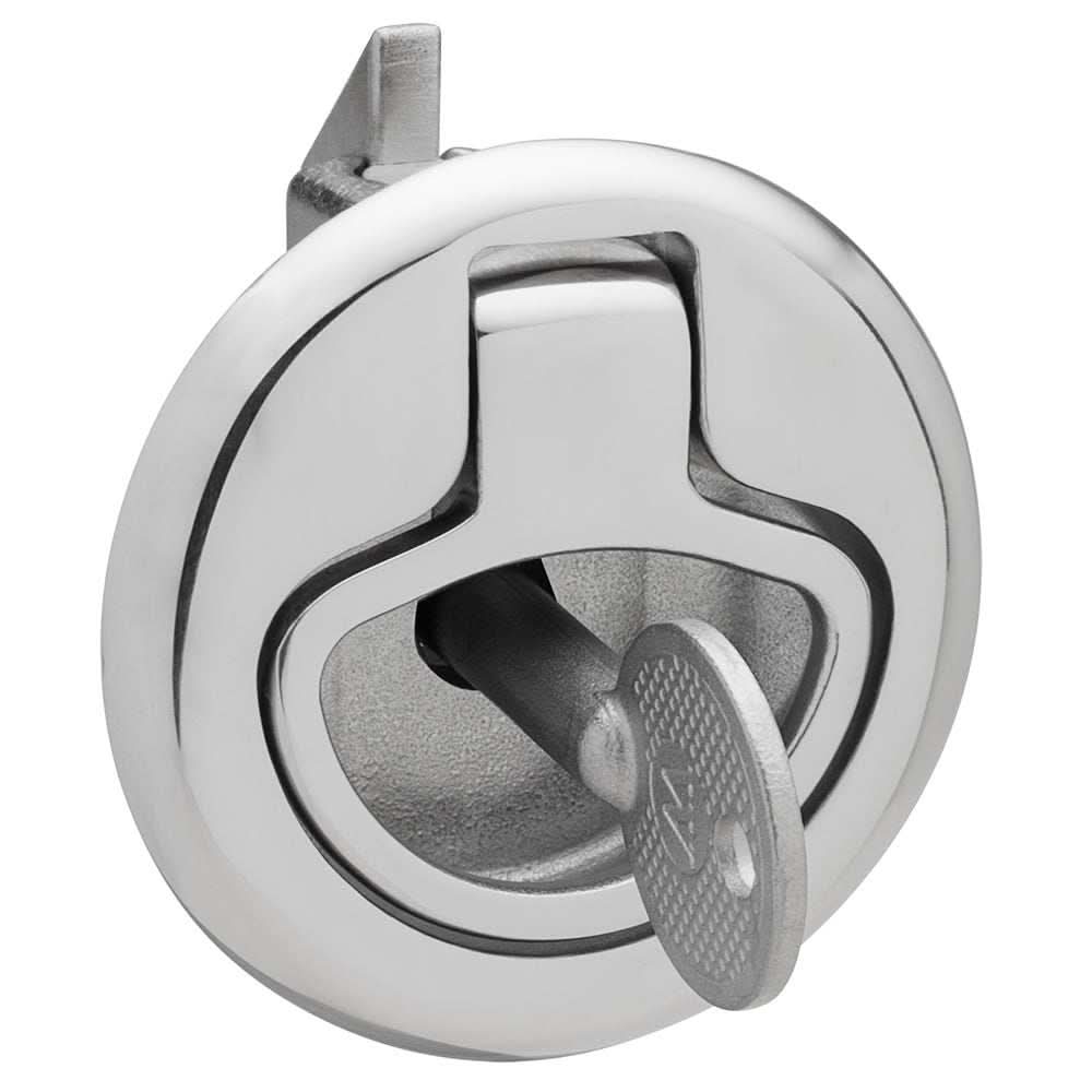 Whitecap Slam Latch stainless steel locking ring pull with 316 stainless steel lever