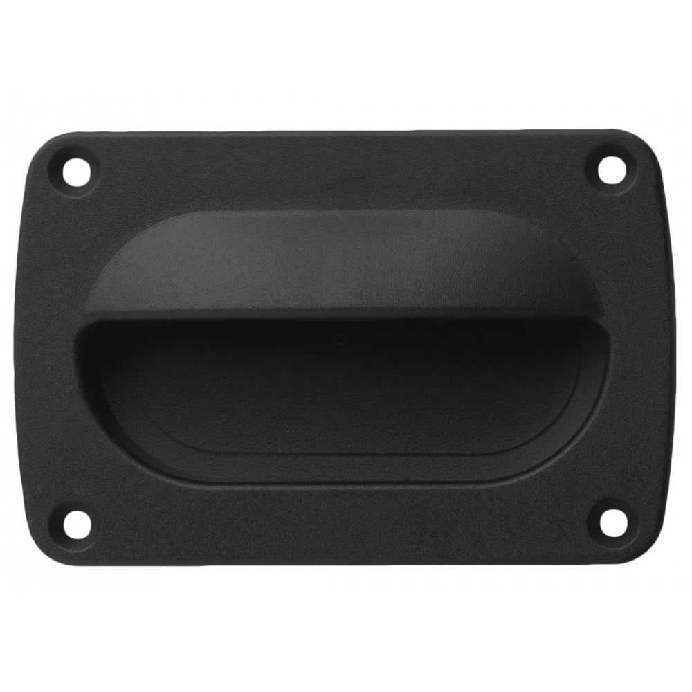 Whitecap black large nylon flush pull handle with four mounting holes
