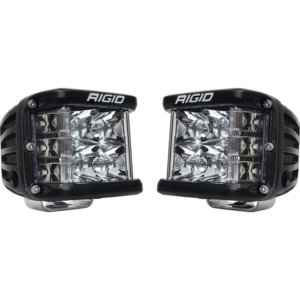 Pair of black RIGID D-SS Pro Spot LED lights with durable housing and powerful optics