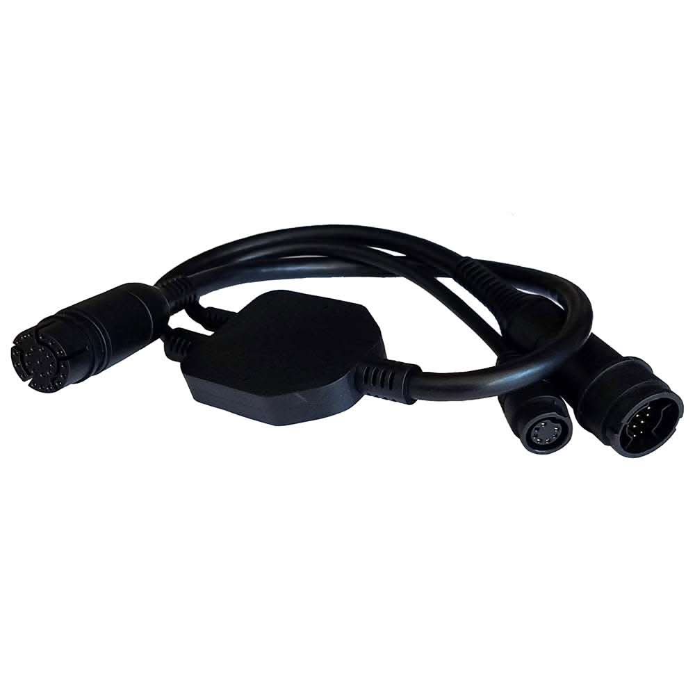 Raymarine Adapter Cable 25-Pin to 25-Pin and 7-Pin Y-Cable for RealVision and 600W Airmar transducers to Axiom RV connection