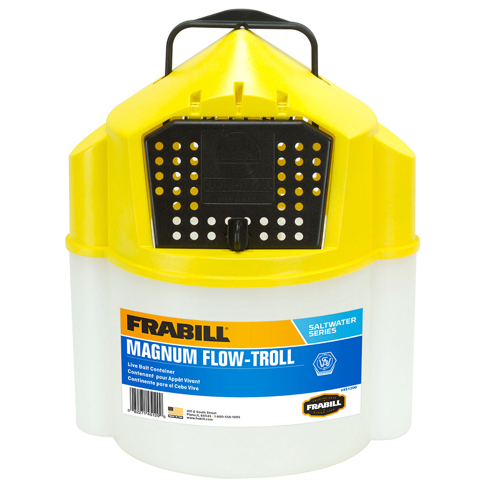 Frabill Magnum Flow Troll Shrimp Bucket - 10 Quart - 451205