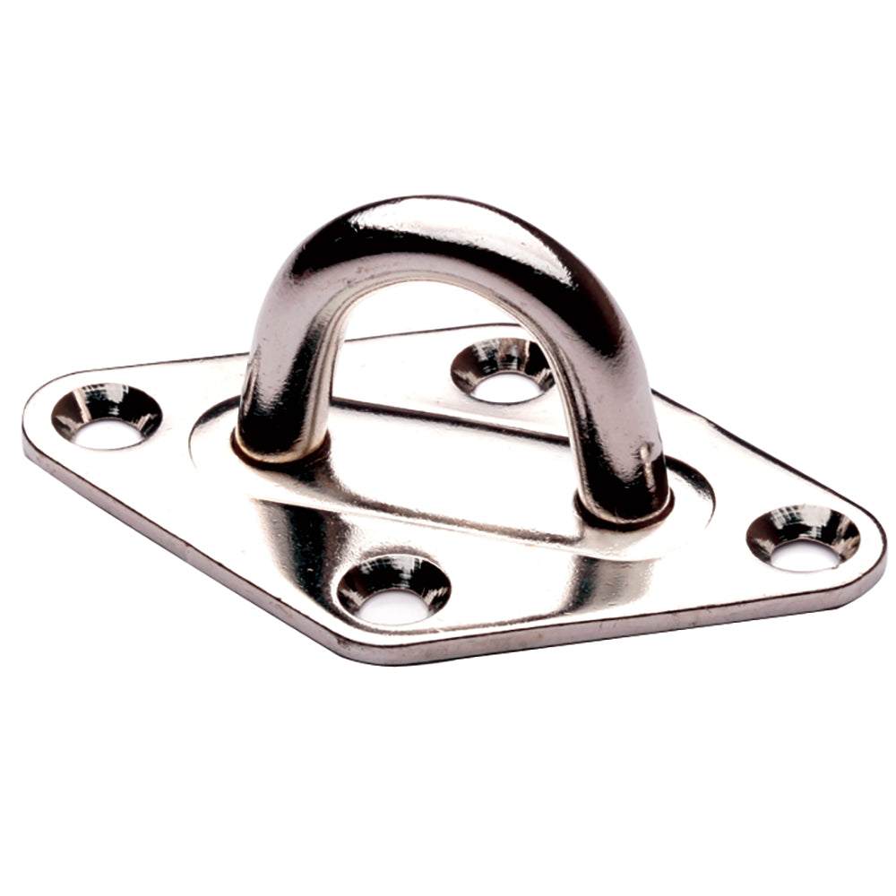 C. Sherman Johnson 28-501 Diamond Pad Eye stainless steel with 1/4 inch bail and 2-5/8 inch length for decking and lifelines
