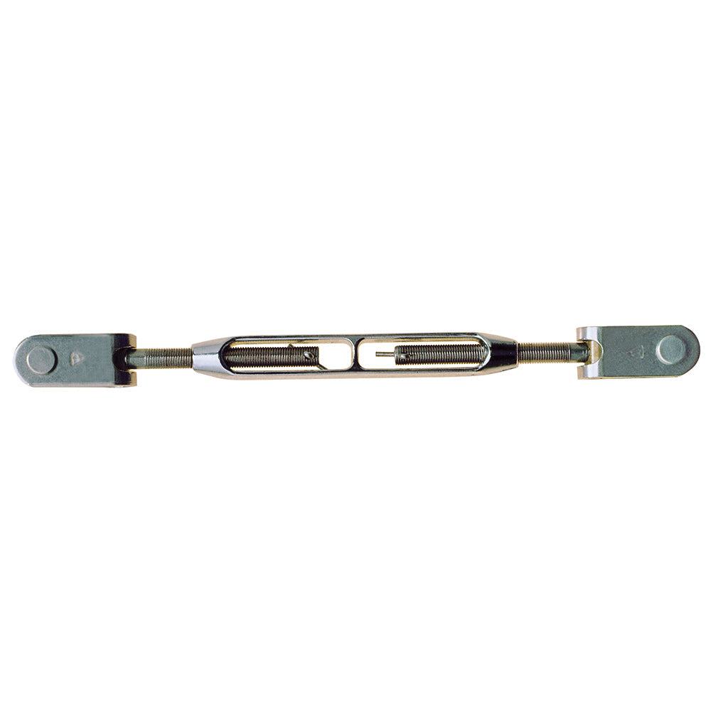 C. Sherman Johnson 1/2-20 thread jaw/jaw open body turnbuckle with forged silicon bronze body and stainless ends