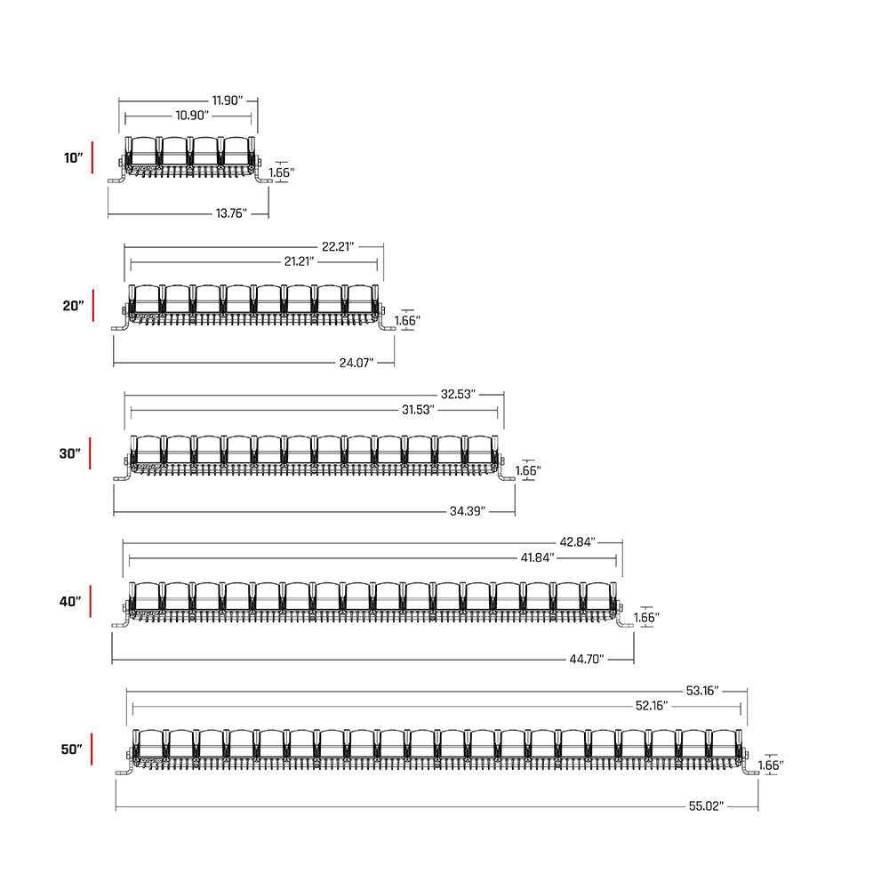 Rigid Industries 30" Adapt Light Bar technical size diagram showcasing dimensions and mounting options for off-road LED lighting.