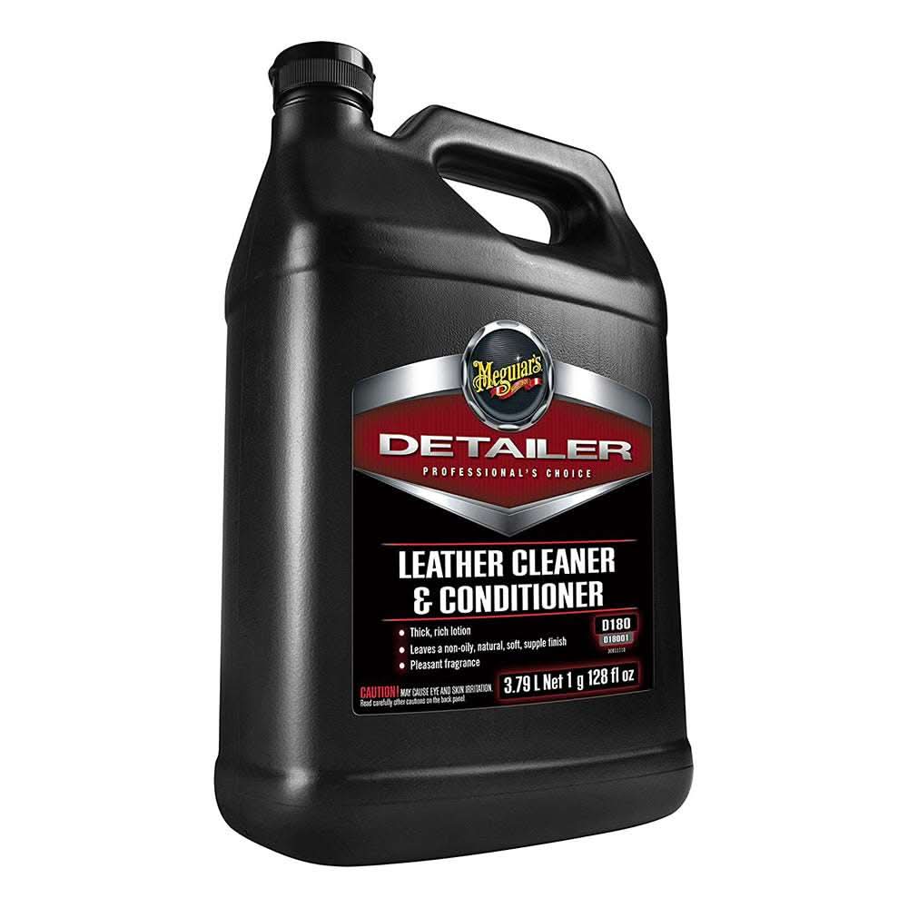 Meguiar feets Detailer Leather Cleaner & Conditioner 1-gallon bottle for interior leather and vinyl care