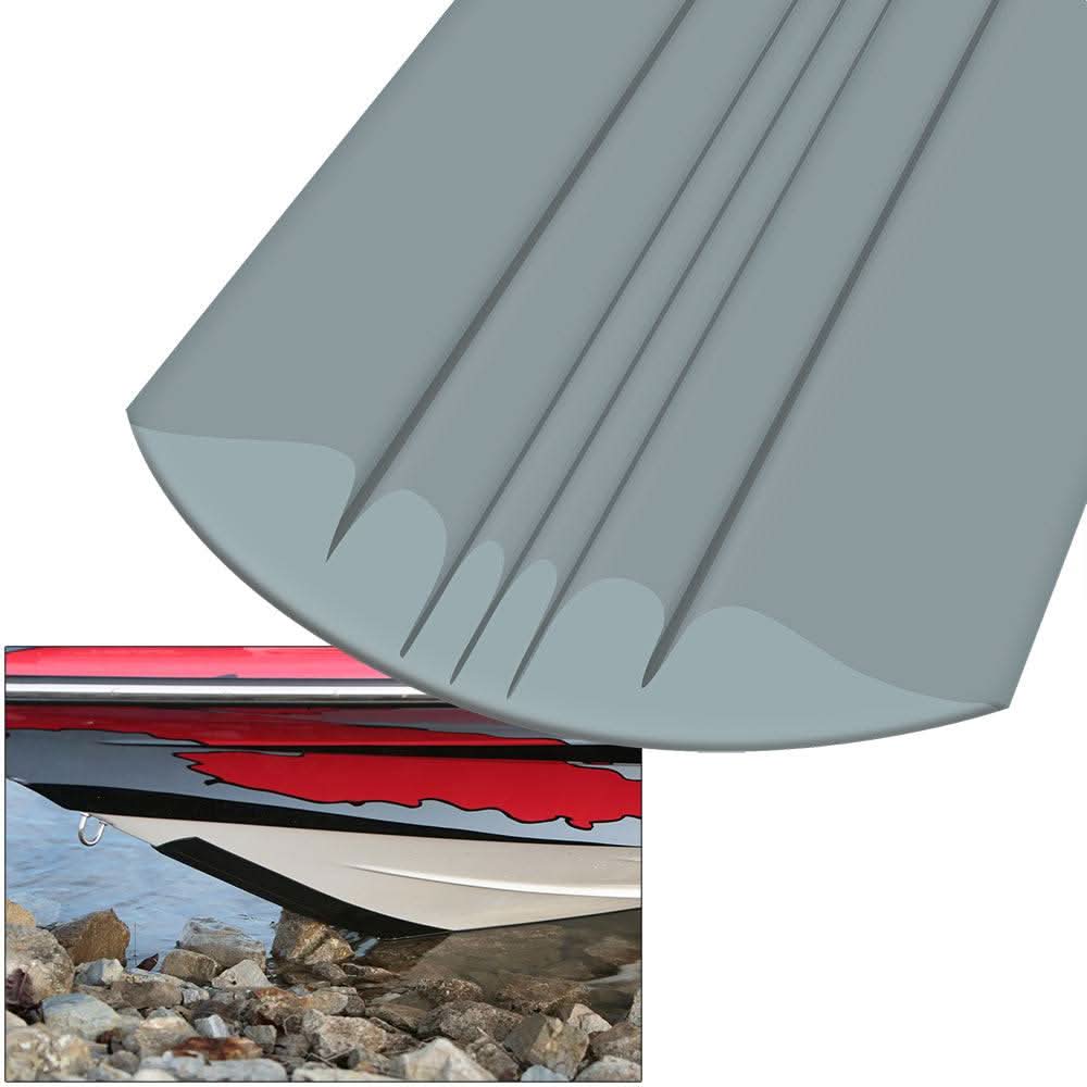 Megaware KeelGuard 4 feet light gray boat keel protector with abrasion-resistant design and contoured edges
