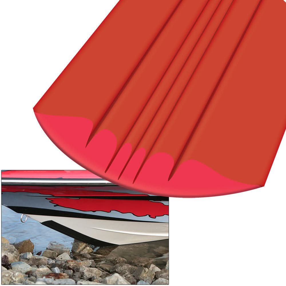 Megaware KeelGuard 9-foot red boat keel protector with abrasion-resistant design and 3M adhesive
