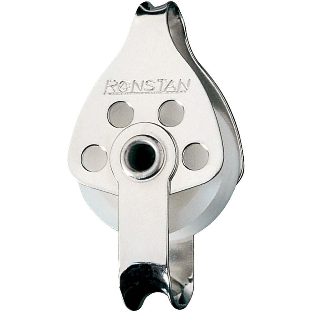 Ronstan Series 30 Utility Block single becket loop head stainless steel and acetal sheaves marine hardware