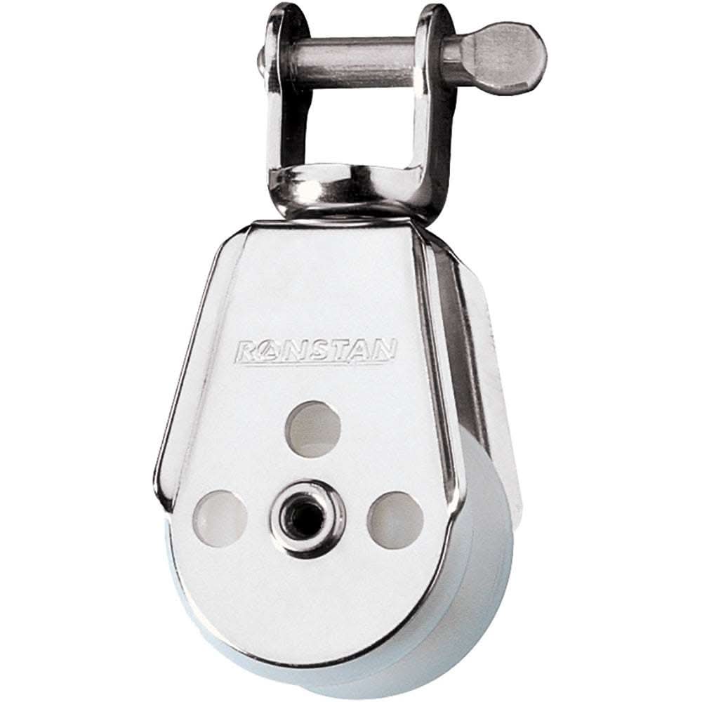 Ronstan Series 30 Utility Block single swivel shackle head stainless steel and Acetal sheave marine pulley
