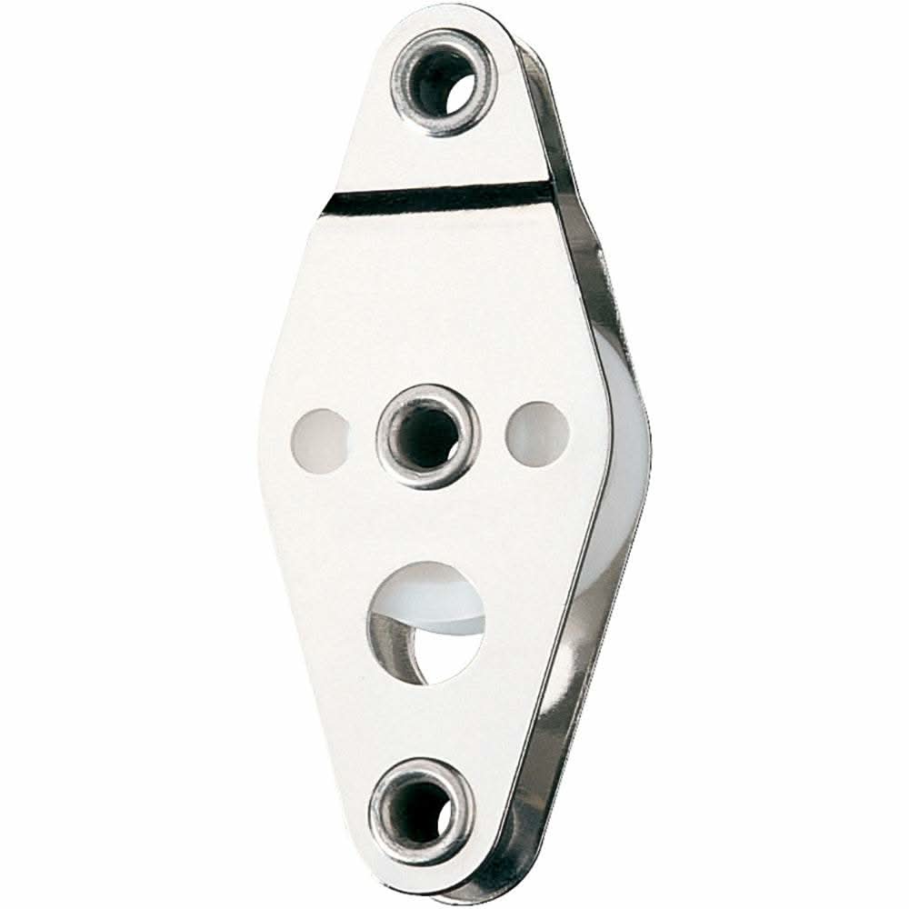 Ronstan Series 30 Utility Block with stainless steel cheeks and Acetal sheave, lightweight and durable marine hardware