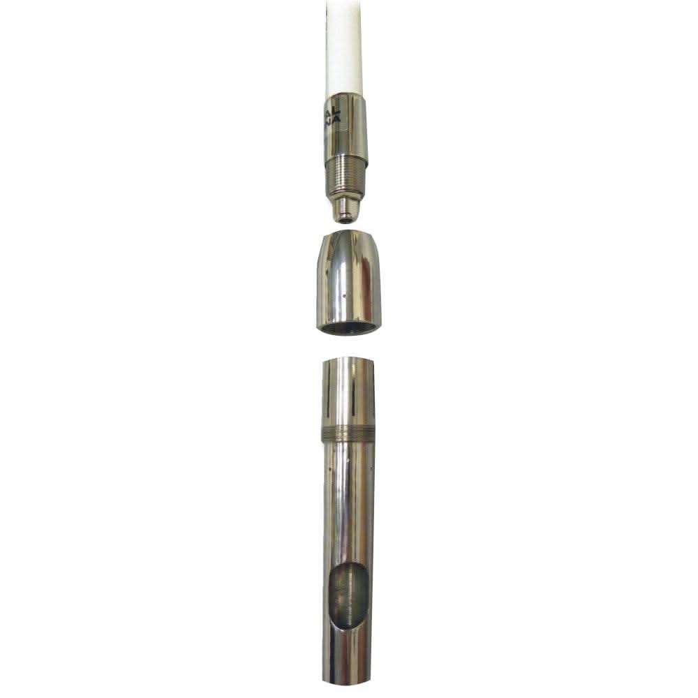 Digital Antenna 1197-CW-S 8' dual band marine antenna with 9dB gain and stainless steel locking collett system