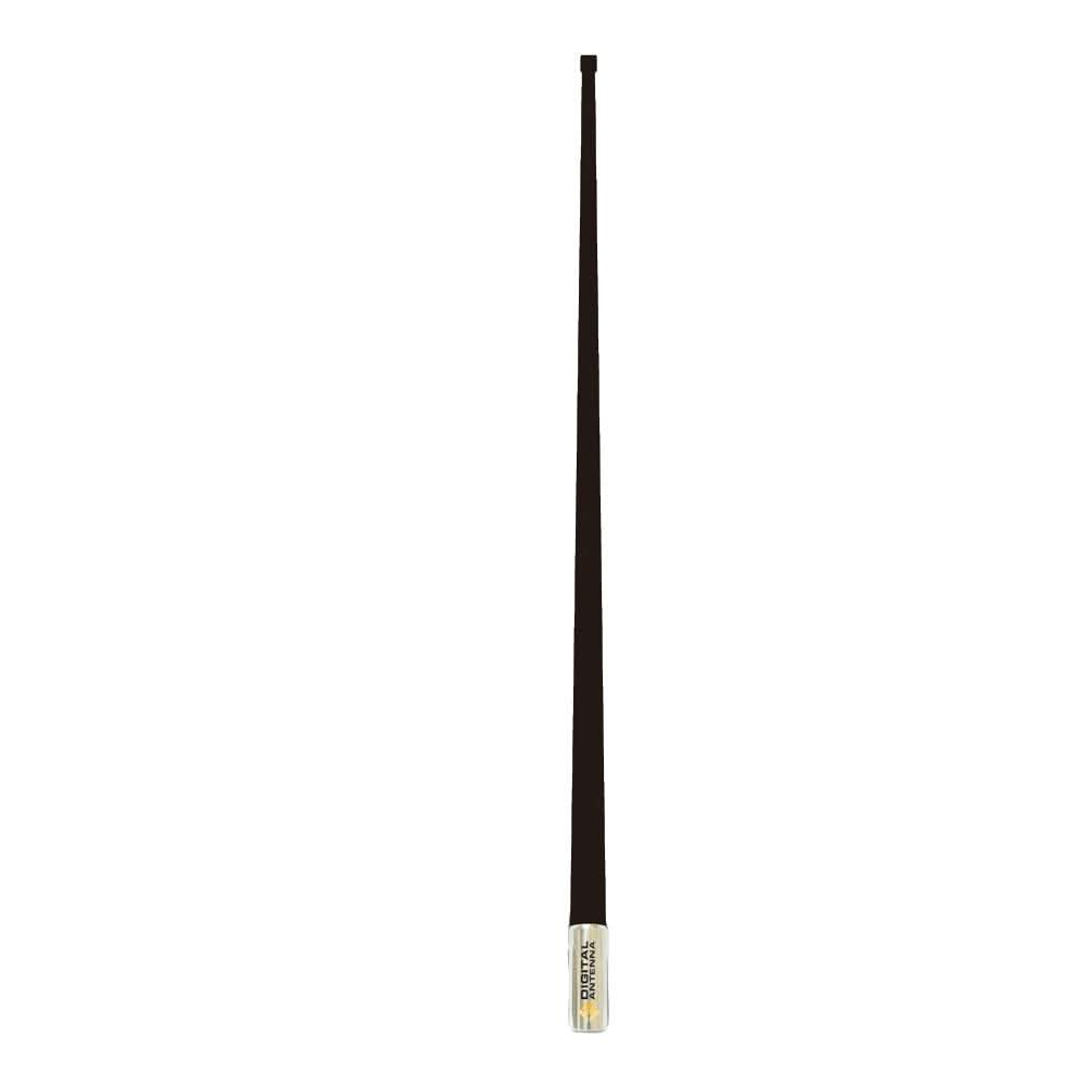 Black 8-foot Digital Antenna 529-VB-S VHF marine antenna with 6dB gain and high gloss finish