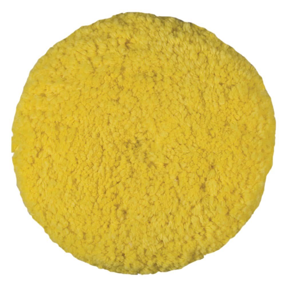 Presta Rotary Blended Wool Buffing Pad yellow medium cut 9-inch for paint scratch removal
