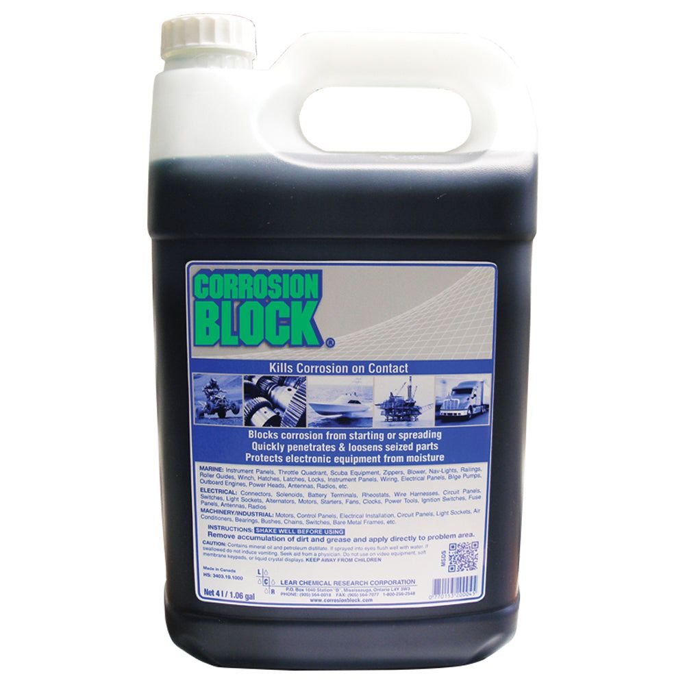Corrosion Block Liquid 4-Liter Refill - Non-Hazmat, Non-Flammable and Non-Toxic - 20004