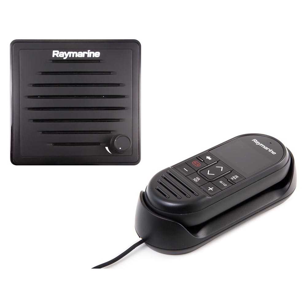 Raymarine Ray90 wireless second station kit with active speaker and wireless handset black box marine VHF radio system