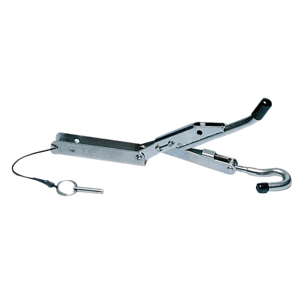 C.Sherman Johnson single-hook anchor chain tensioner for 3/8" chain with adjustable threaded hook and 12" length