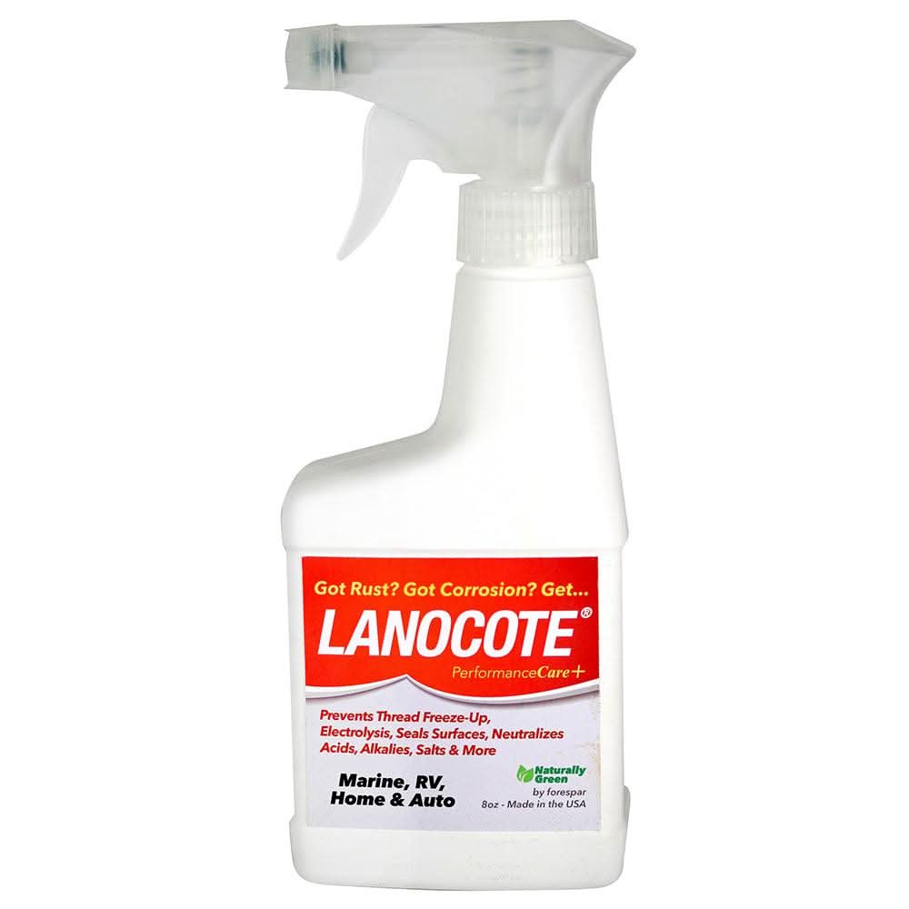 Forespar Lanocote Rust & Corrosion Solution 8 oz spray bottle for marine and automotive use