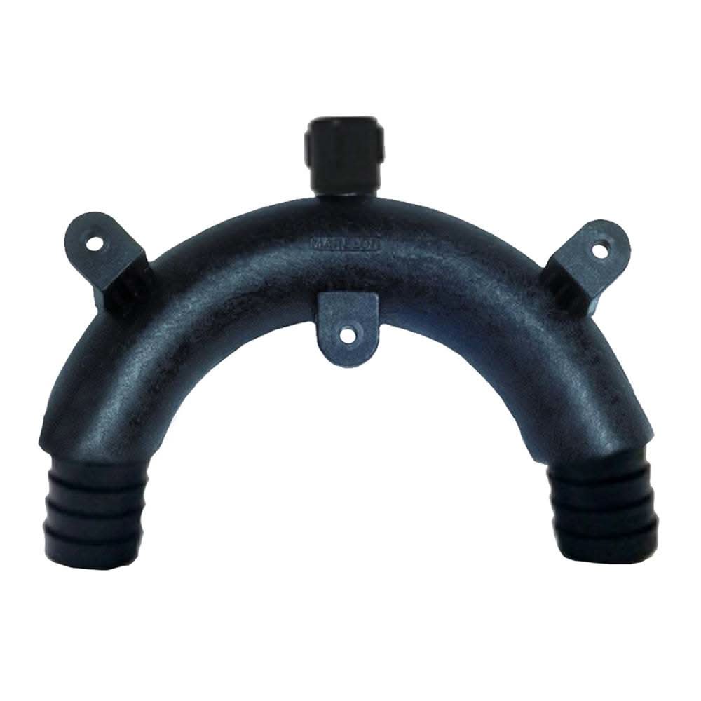 Forespar MF 847 1-1/8" black Marelon vented loop for marine fluid systems