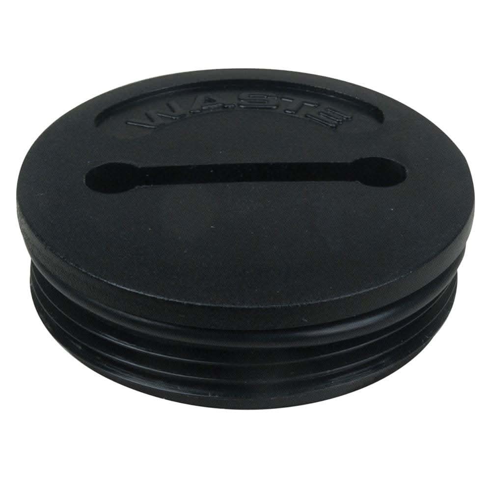 Perko spare waste cap black polymer with O-ring threaded design