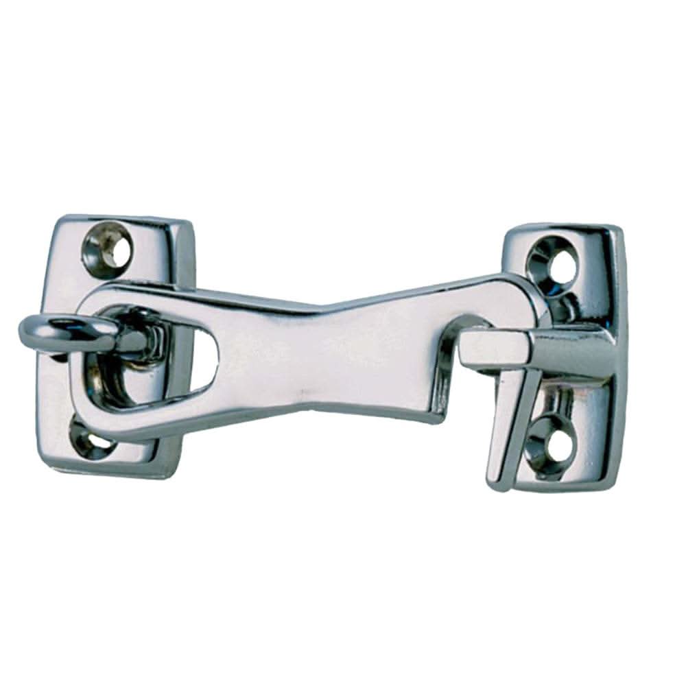 Perko chrome plated zinc 2-inch cabin door hook with mounting holes