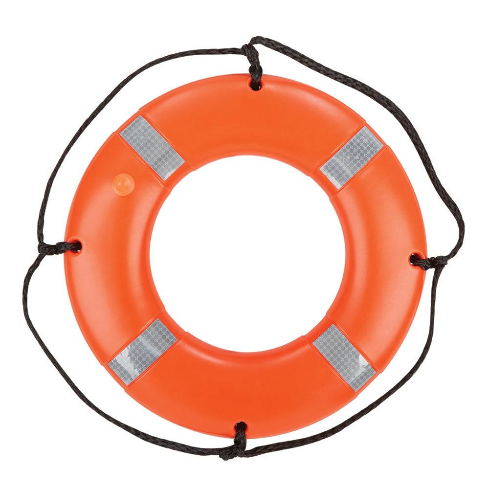 Kent Ring Buoy 24 inch orange life-saving buoy with reflective tape and encircling rope