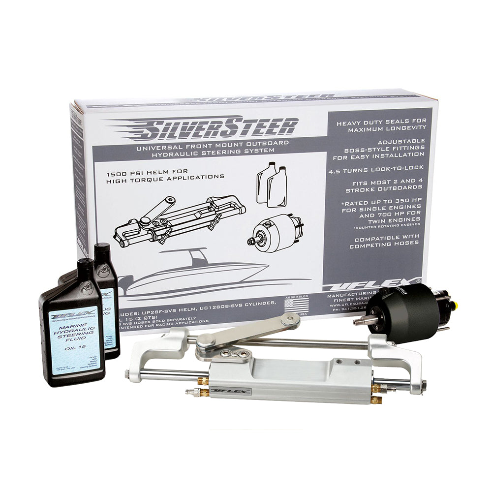 Uflex SilverSteer Universal Front Mount Outboard Hydraulic Tilt Steering System - 1500PSI V1 - SILVERSTEER 1TB