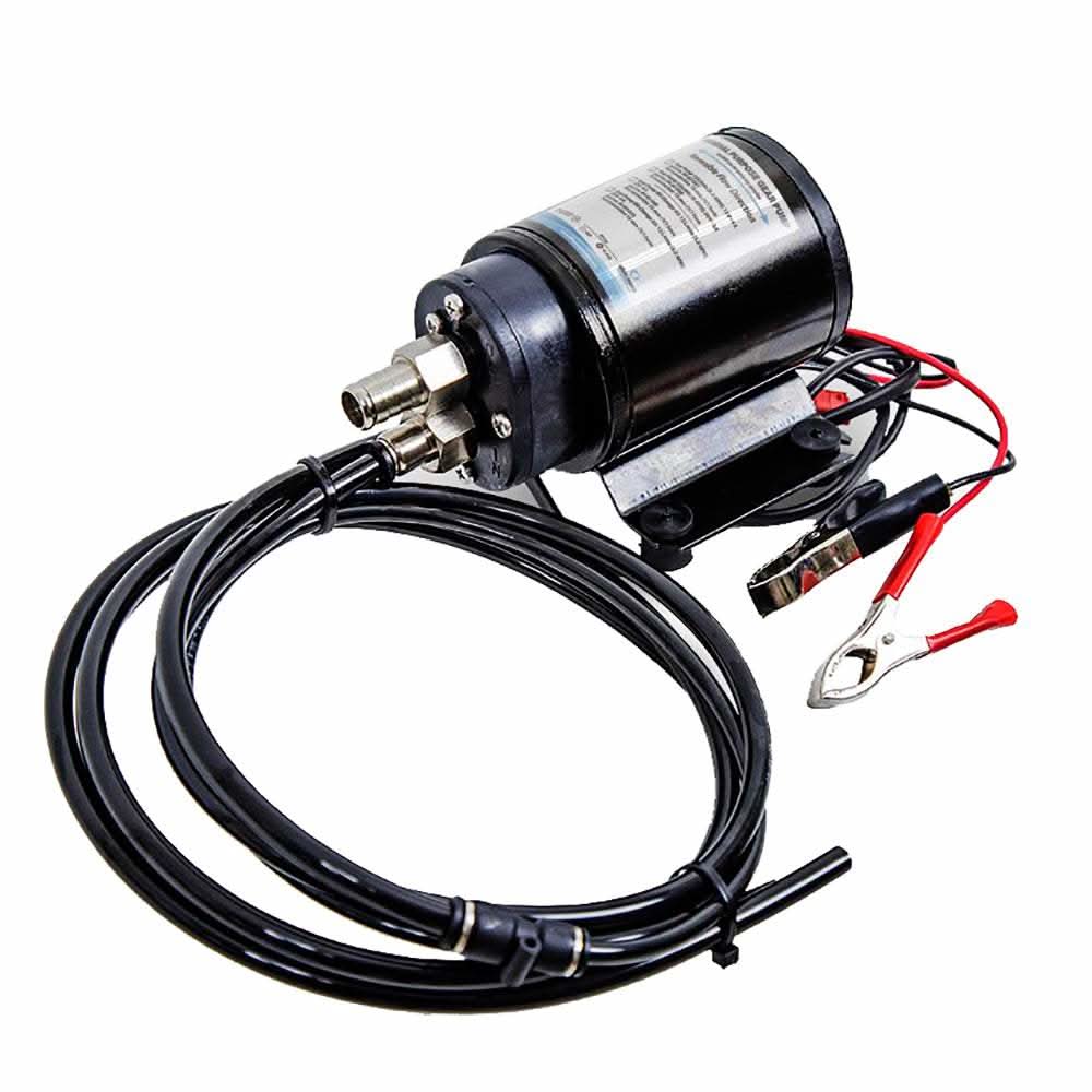 Albin Pump Marine 24V gear pump oil change kit with hoses, wires, and battery clamps