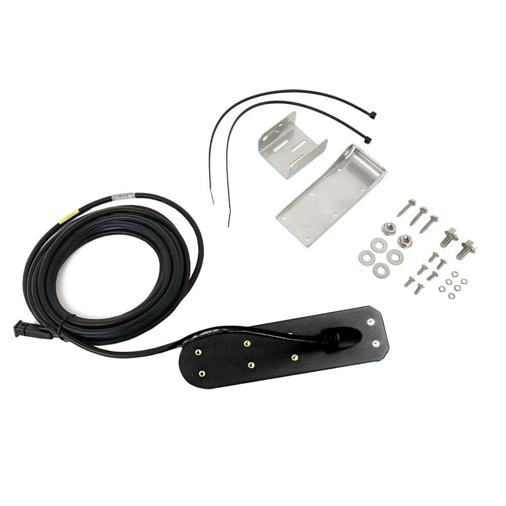 Humminbird XM 9 HW MSI T MEGA Side Imaging+ transom mount transducer with cable and metal bracket components