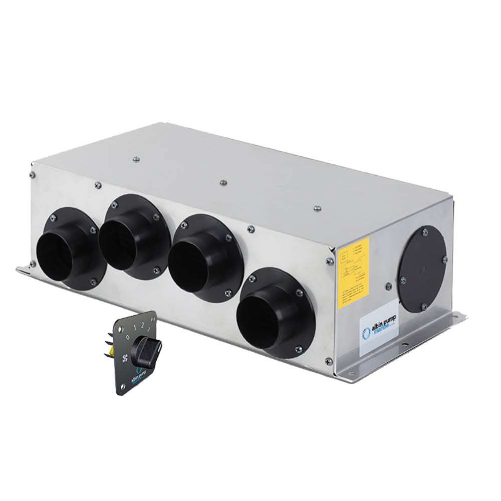 Albin Pump Marine 9kW 12V premium defroster kit with dual blowers and control panel