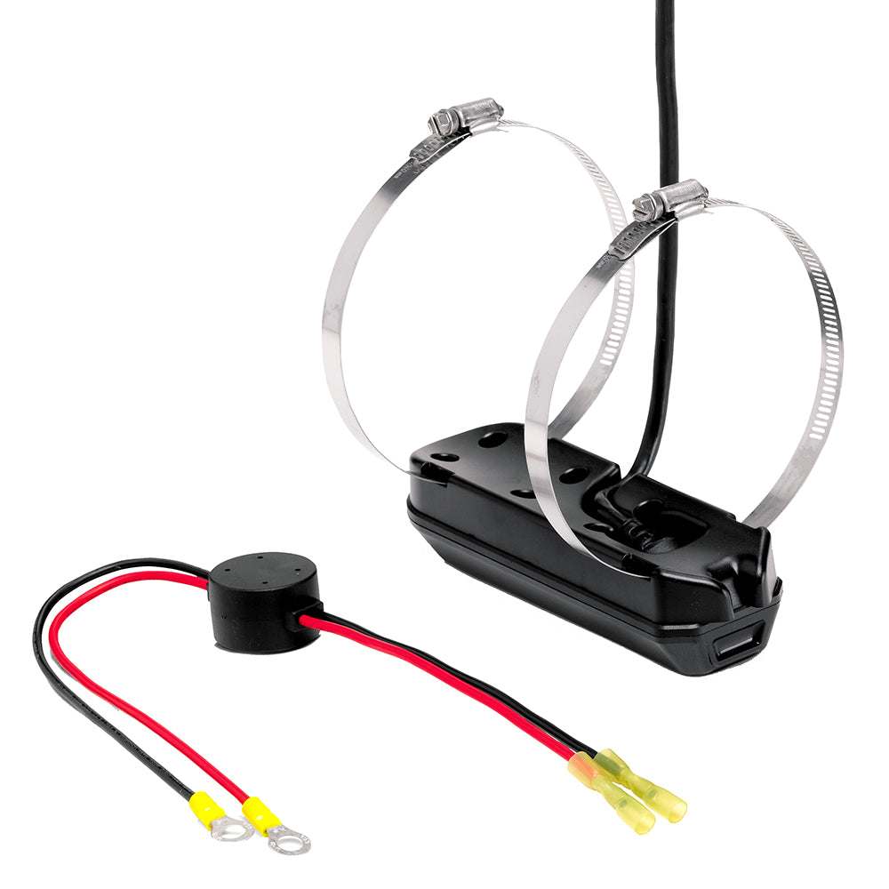 Humminbird XTM-14-HW-MDI-T MEGA DI+ Dual Spectrum CHIRP trolling motor transducer with temperature sensor and mounting hardware