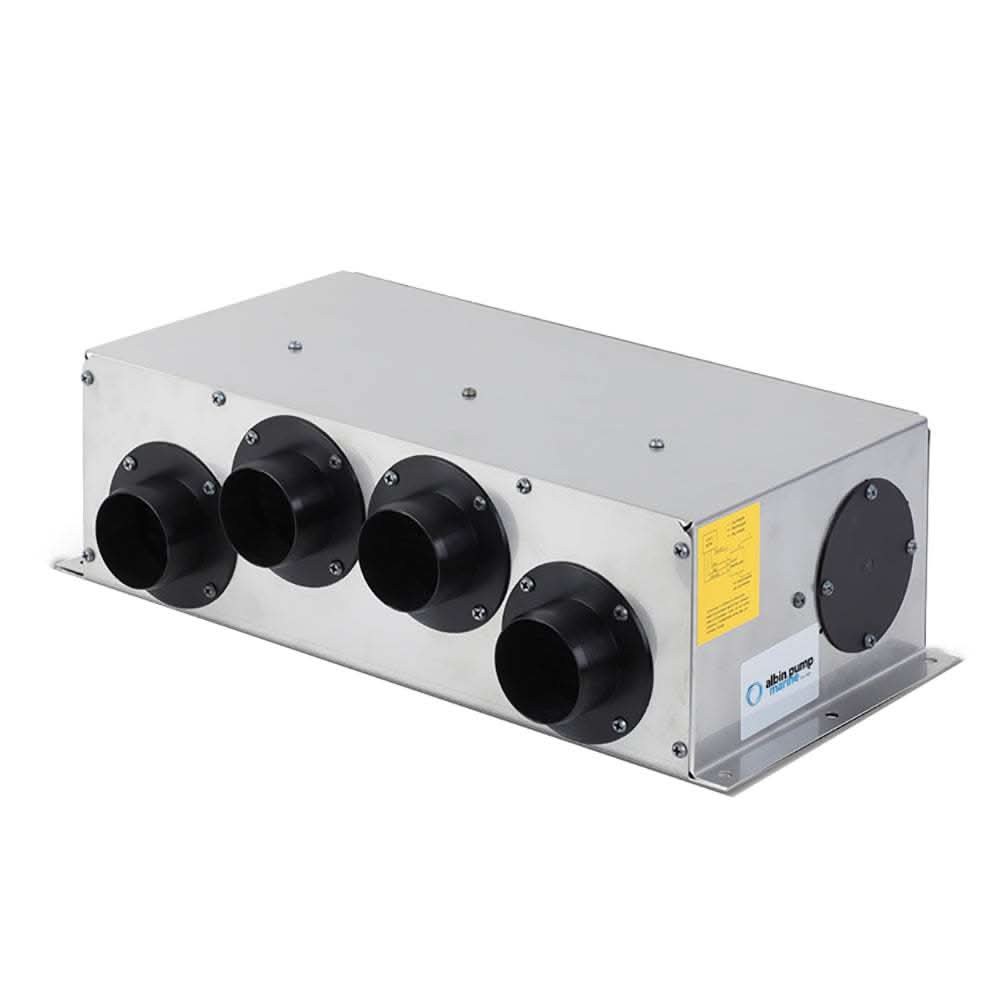 Albin Pump Marine 9kW 12V premium marine defroster with dual radial blowers and CE certification